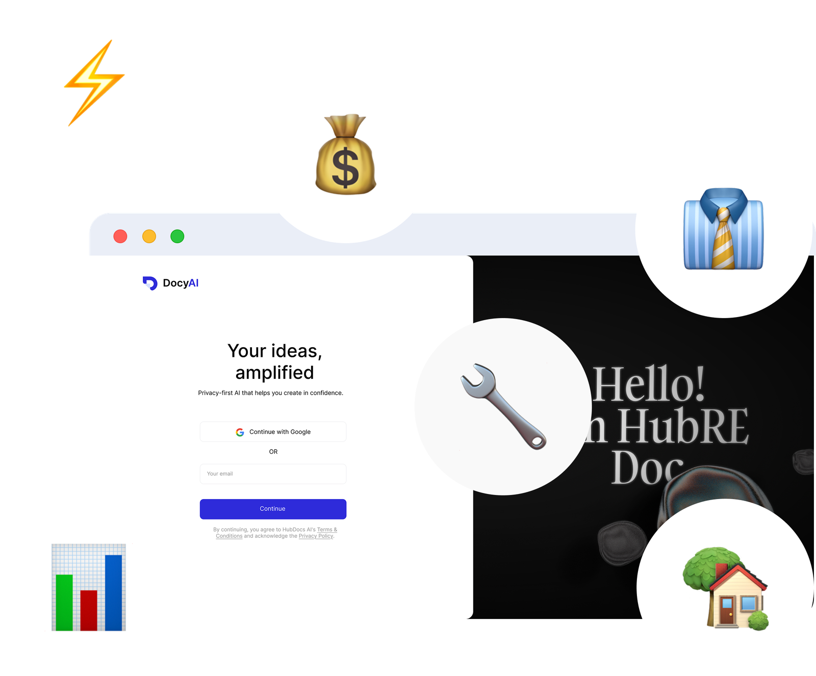 Your work, auto flow — Docy AI