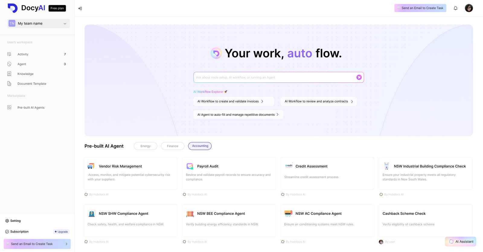 Low-Code Workflow Builder & Multi-Agent Orchestration
