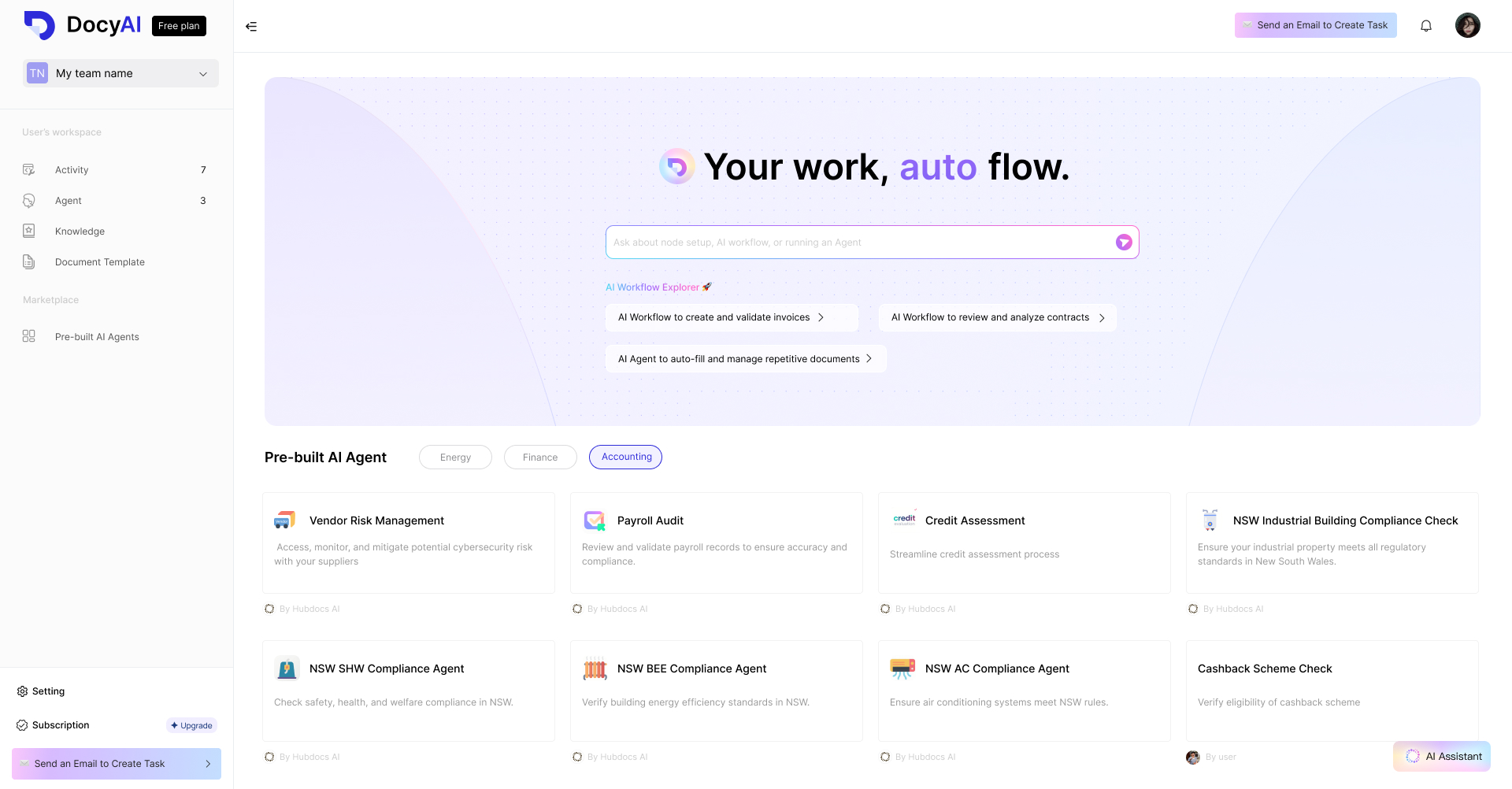 Low-Code Workflow Builder & Multi-Agent Orchestration
